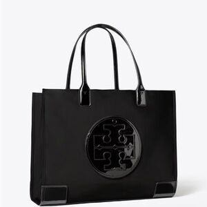 Tory Burch Black Ella Tote Bag